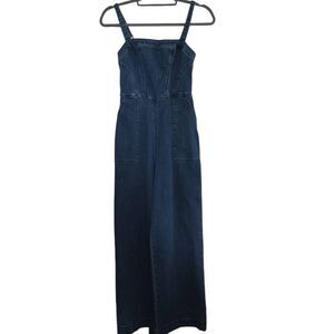 Hollister Women's Size XS Blue Jean Cami Jumpsuit